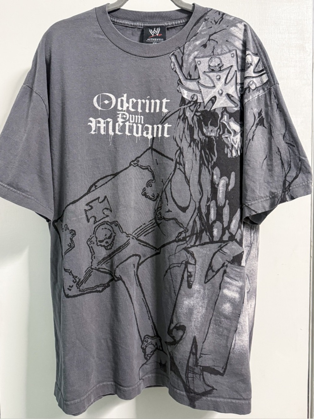 WWE Triple H Graphic Tee 2XL Oderint Dum Metuant Gray Shirt